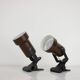 Pair of Two Attachable Table Lamps with a Clip, 1970's, Czechoslovakia
