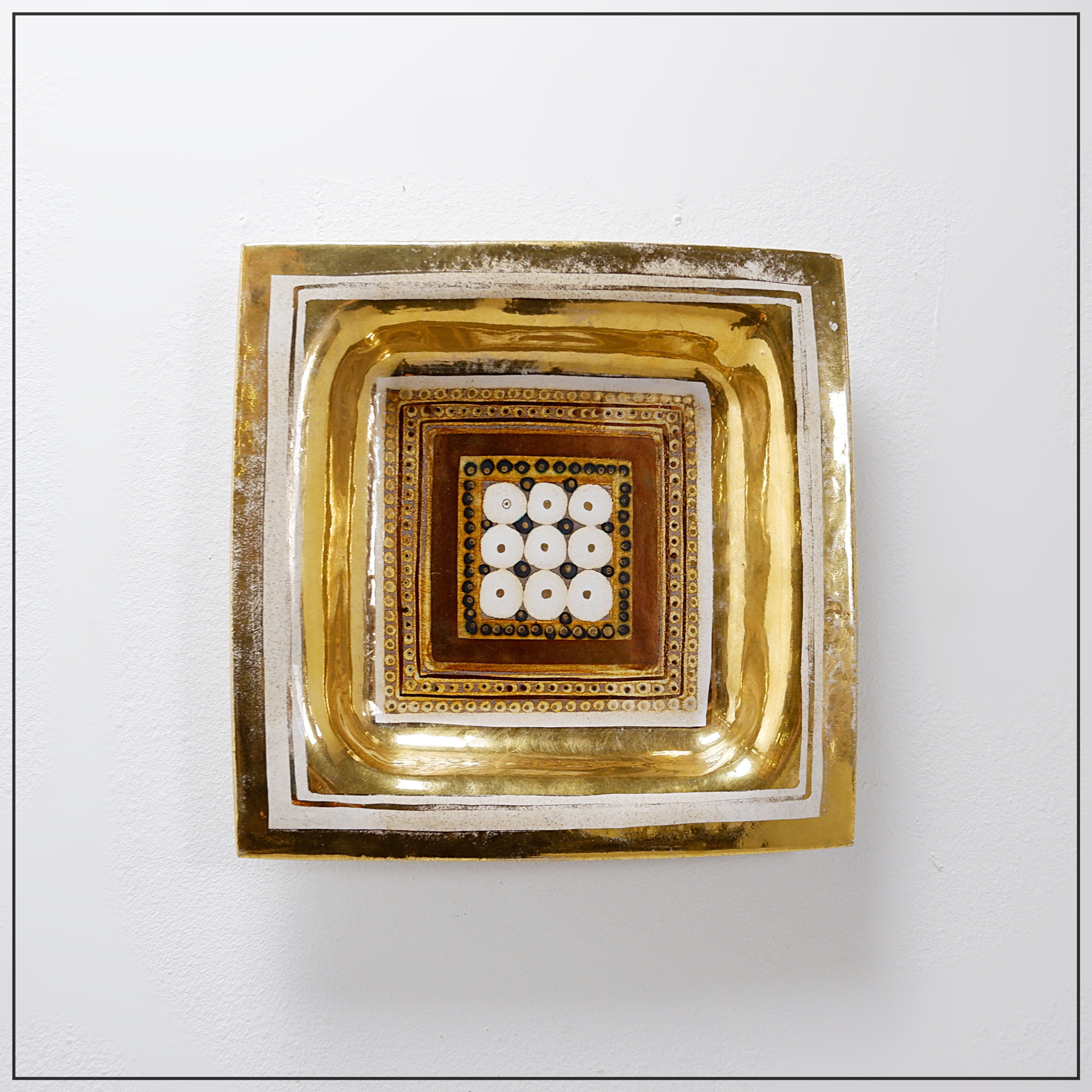 Vintage ceramic wall plate or trinket tray by Georges Pelletier - 1970