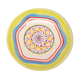 Assiette creuse multicolore en céramique italienne