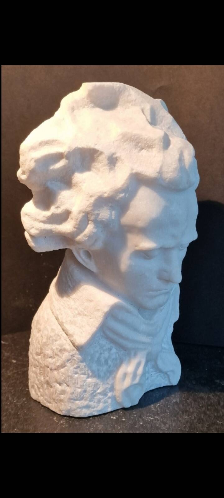Carrara marble Beethoven bust