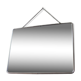 Vintage barber mirror