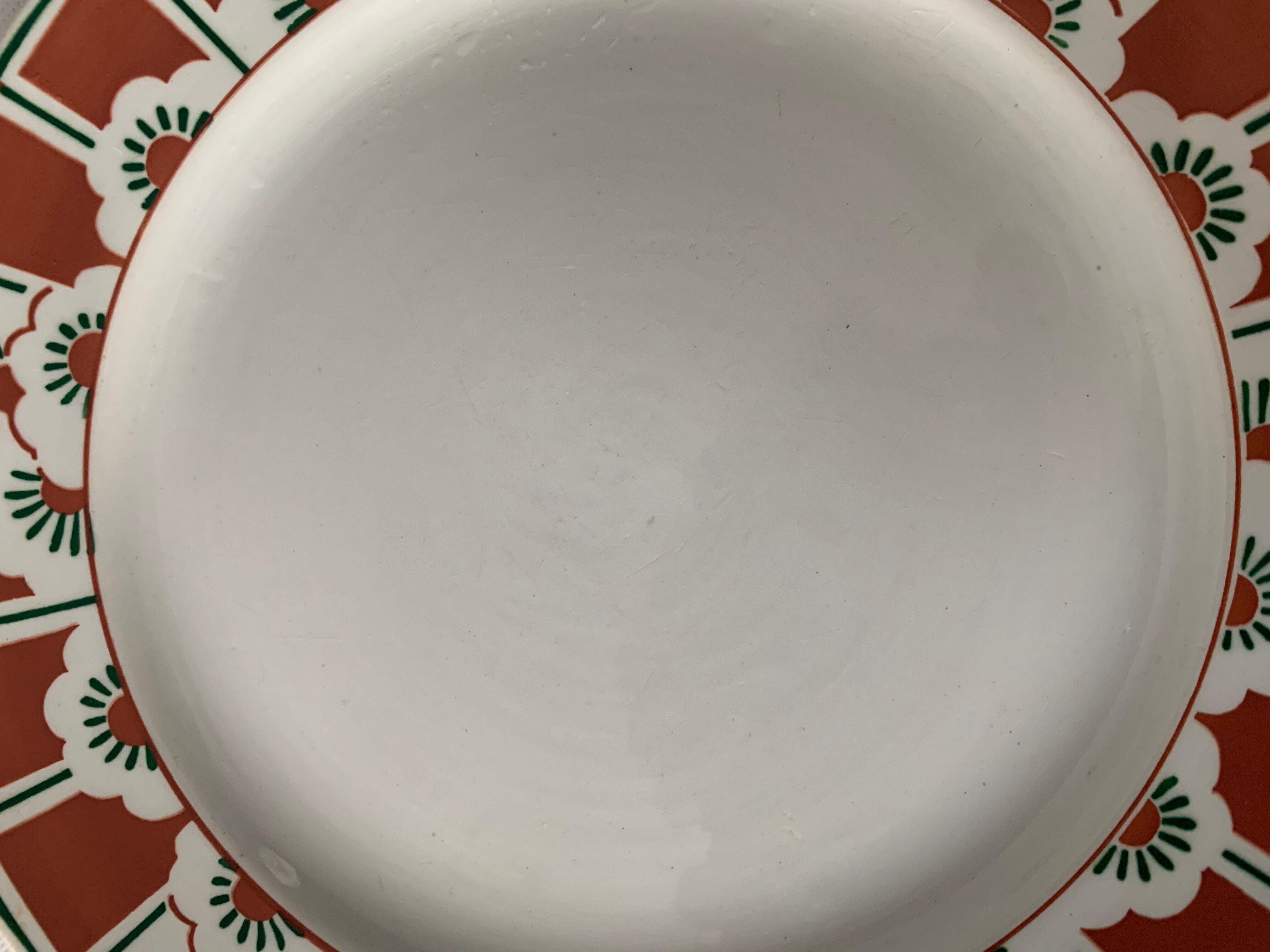 Old compotier Sarreguemines model Siena, early twentieth century