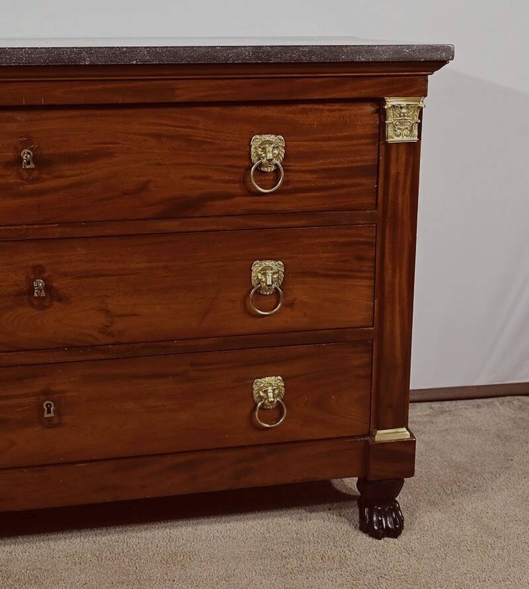 Commode en acajou, époque « Retour d’Égypte », début XIXème