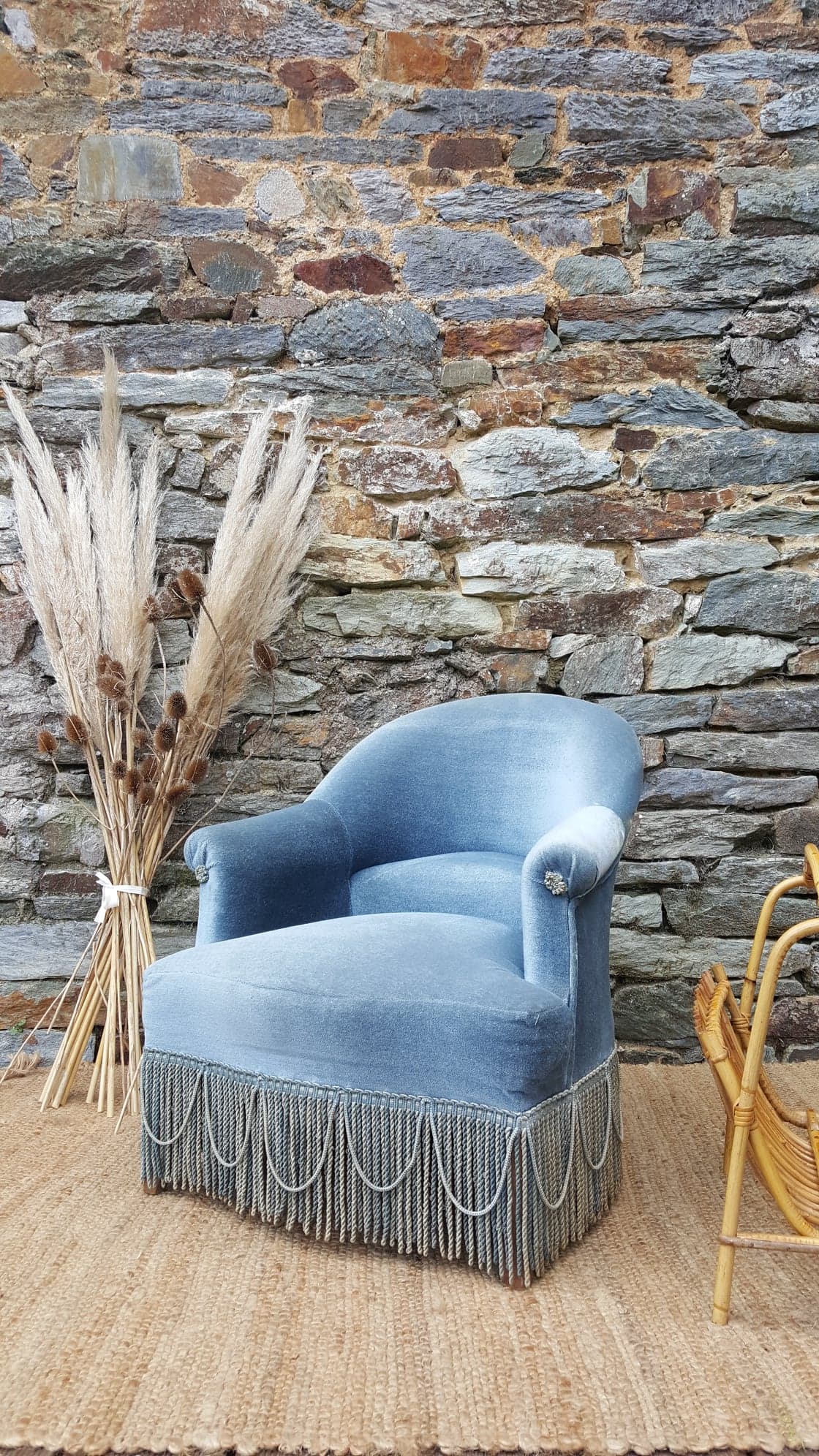 Blue toad chair