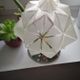Old ceiling lamp globe opalescent glass rare model Ø 18 cm ART DECO 1930 POLYEDRE 96 faces