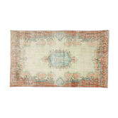 Anatolian handmade vintage rug 277 cm x 174 cm