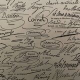 Lithograph engraving on the signatures of 1928 (sovereigns)