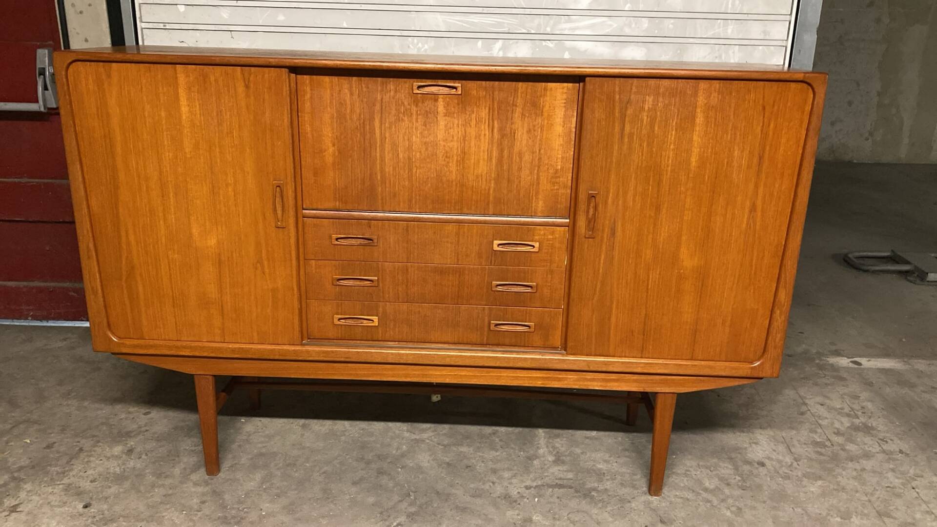 Vintage Scandinavian teak enfilade Clausen & son