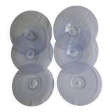 Vintage Biot bubble glass plates/dishes 30 cm