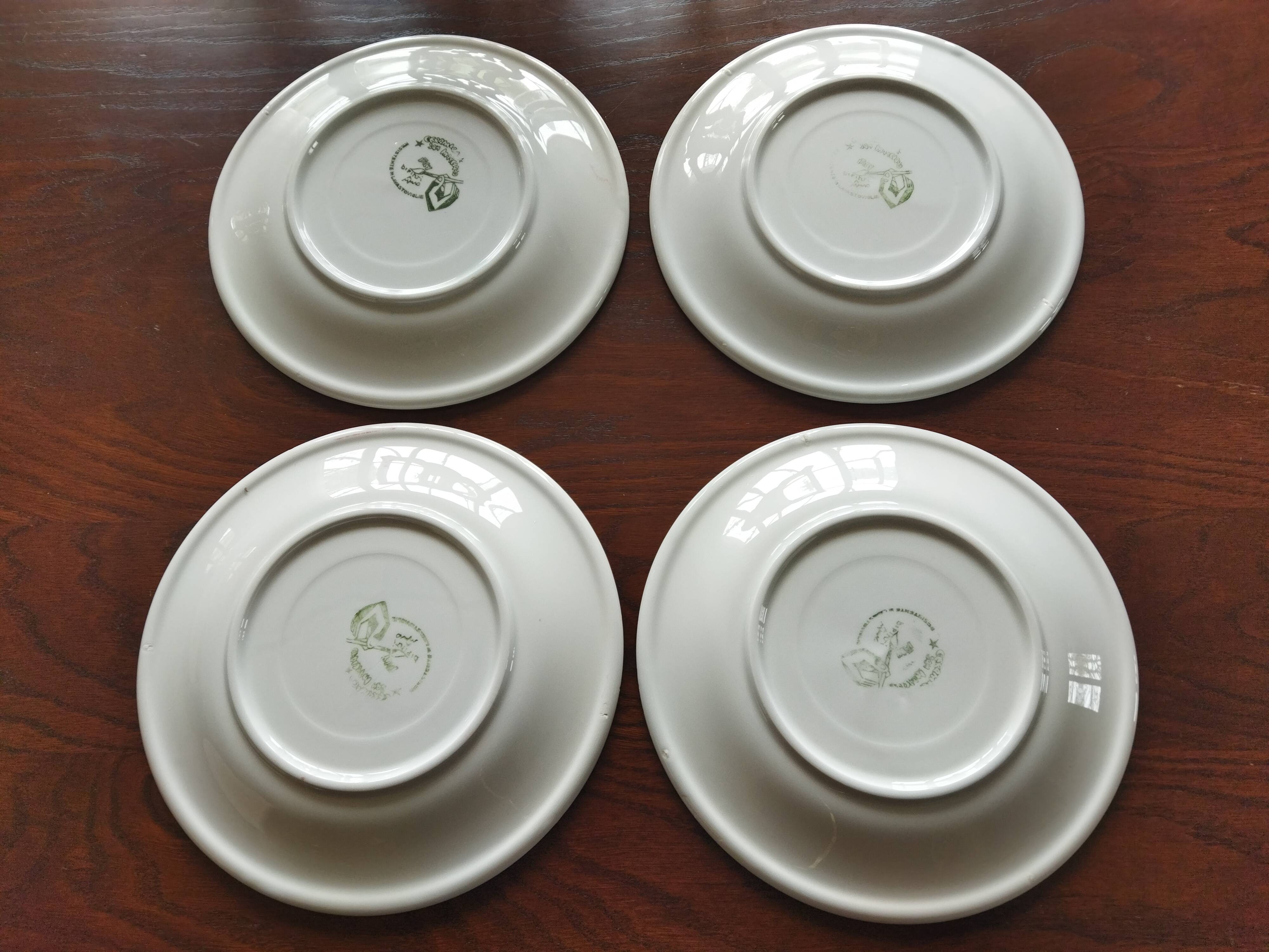 9 vintage San Marciano dinner plates