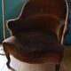 Fauteuil crapaud chocolat