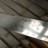 Box 12 old table knife blade steel blade Virole Louis XVI horn handle