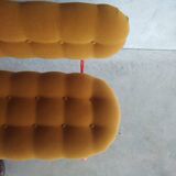 Upholstered bench with tufting