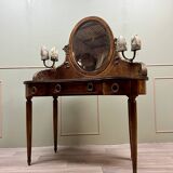 Coiffeuse En Placage De Loupe Estampillée Georges Guerin Faubourg St Antoine Paris