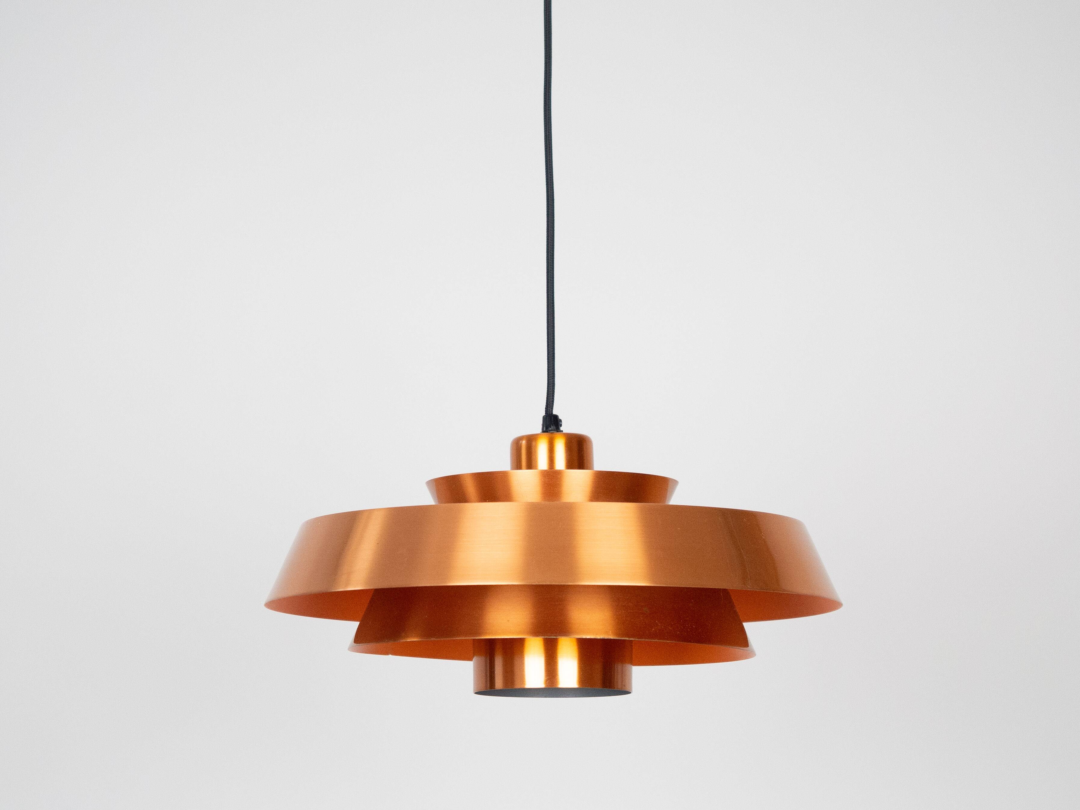 Danish vintage pendant lamp Nova by jo Hammerborg, Fog og Morup, 1963