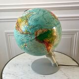 globe terrestre lumineux design scandinave Made in Denmark 1976