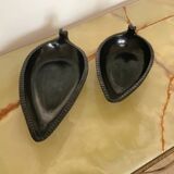 Set of 2 ceramic empty pockets from the 50s, signed ACCOLAY