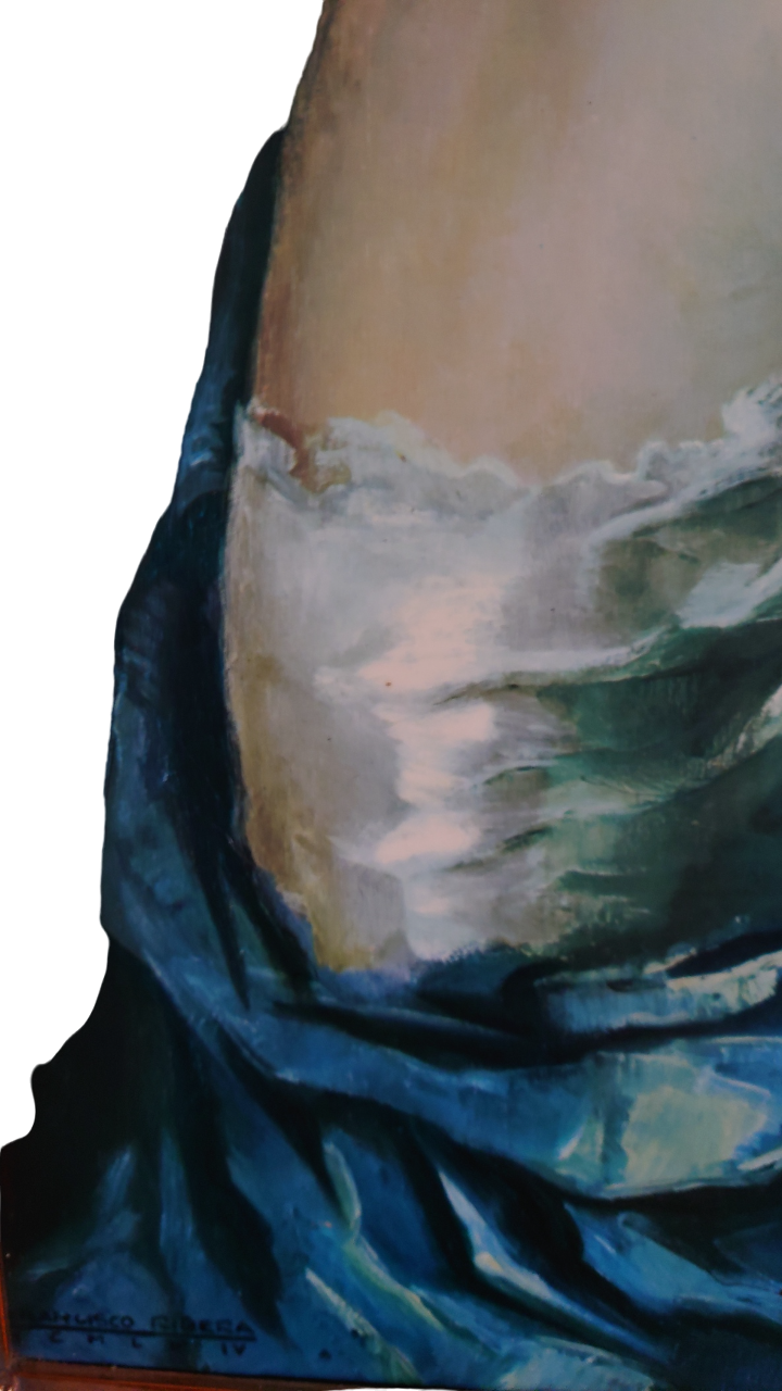 FRANCISCO RIBERA フランシスコ・リベラ 油絵 裸婦画 サイン入り