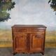 19th-century high buffet in cherry wood