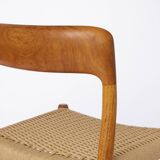 1 des 12 chaises Niels Otto Møller modèle 75 en teck – années 1950