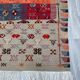 Unique and medium berber kilim, red rug, moroccan kilim, decoration rug