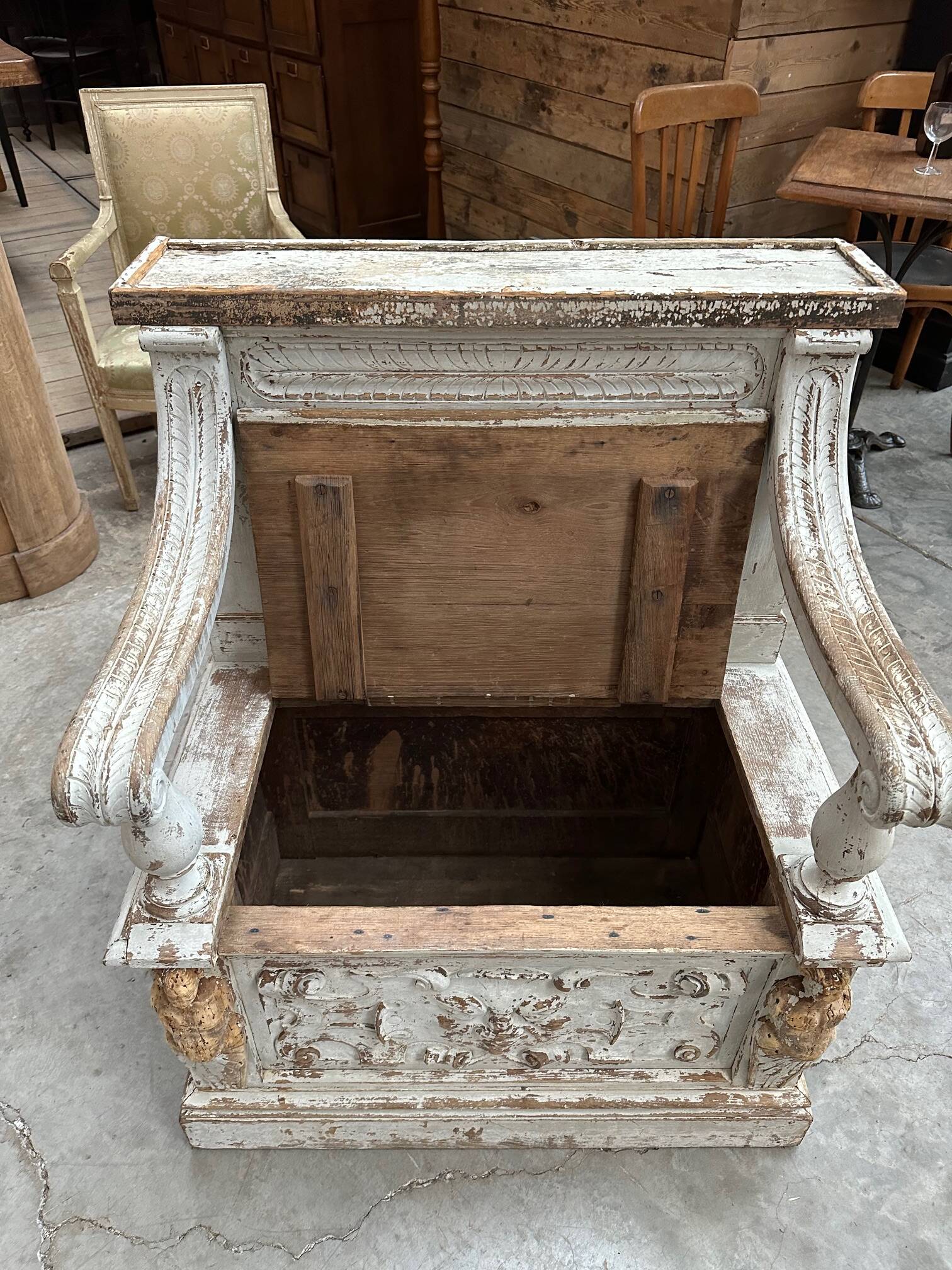 19th century church bench