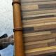 Antique mirror from the 1920s-1930s in bamboo H 49 cm / W 42 cm