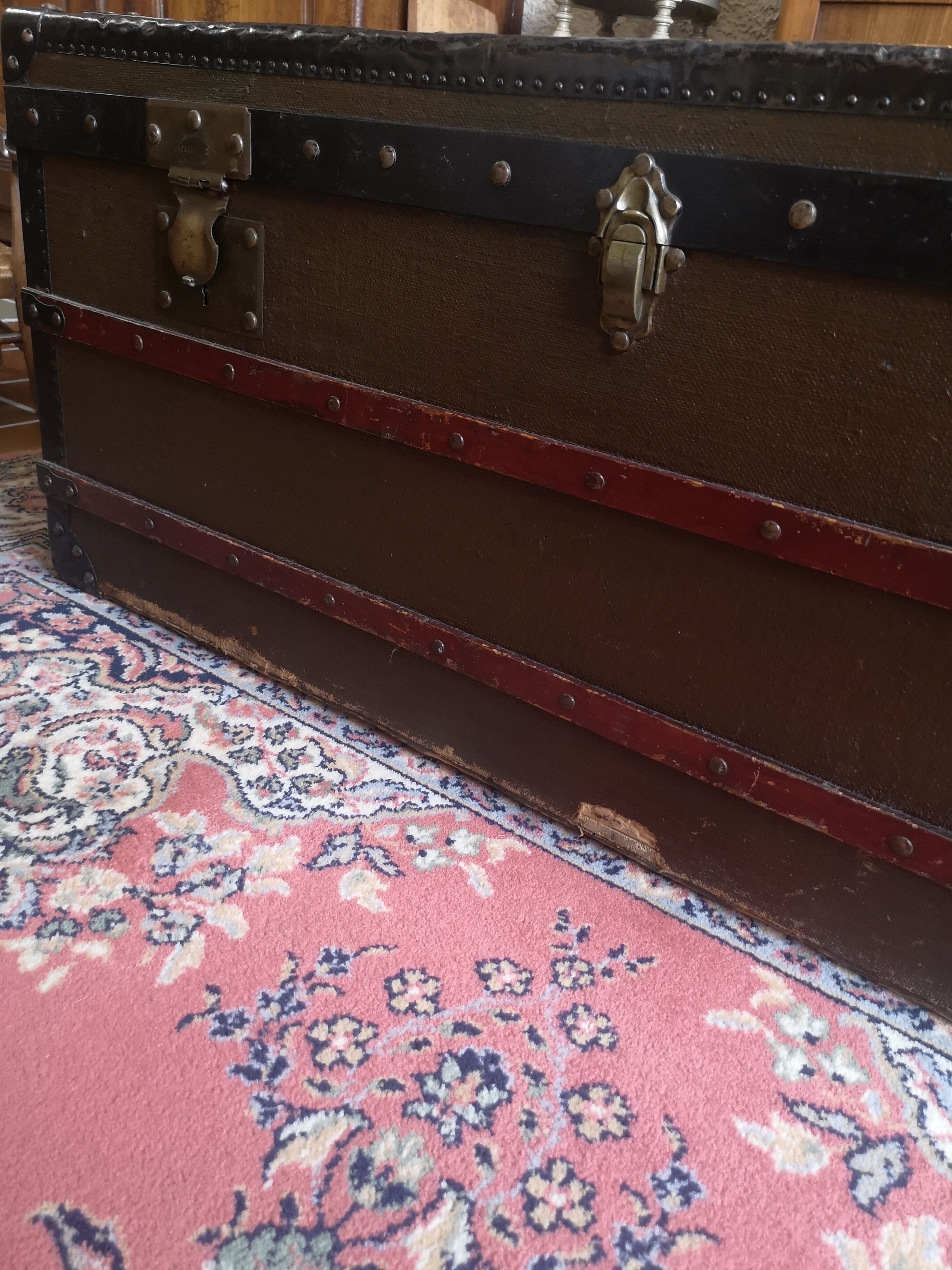 Ancient travel trunk