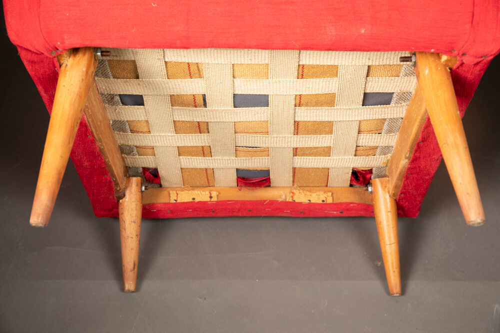 Armchair 1960s red