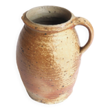Large stoneware pot with handle