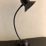 Articulated and adjustable black metal lamp