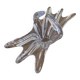 Vase / centrepiece in vintage sculptural crystal – organic star shape