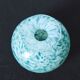 🌊 Speckled blue-green blown glass vase — vintage style