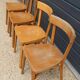 10 chaises BAUMANN N°18 hêtre clair