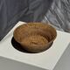Small flared bowl made of woven Indonesian rattan D20 H6
