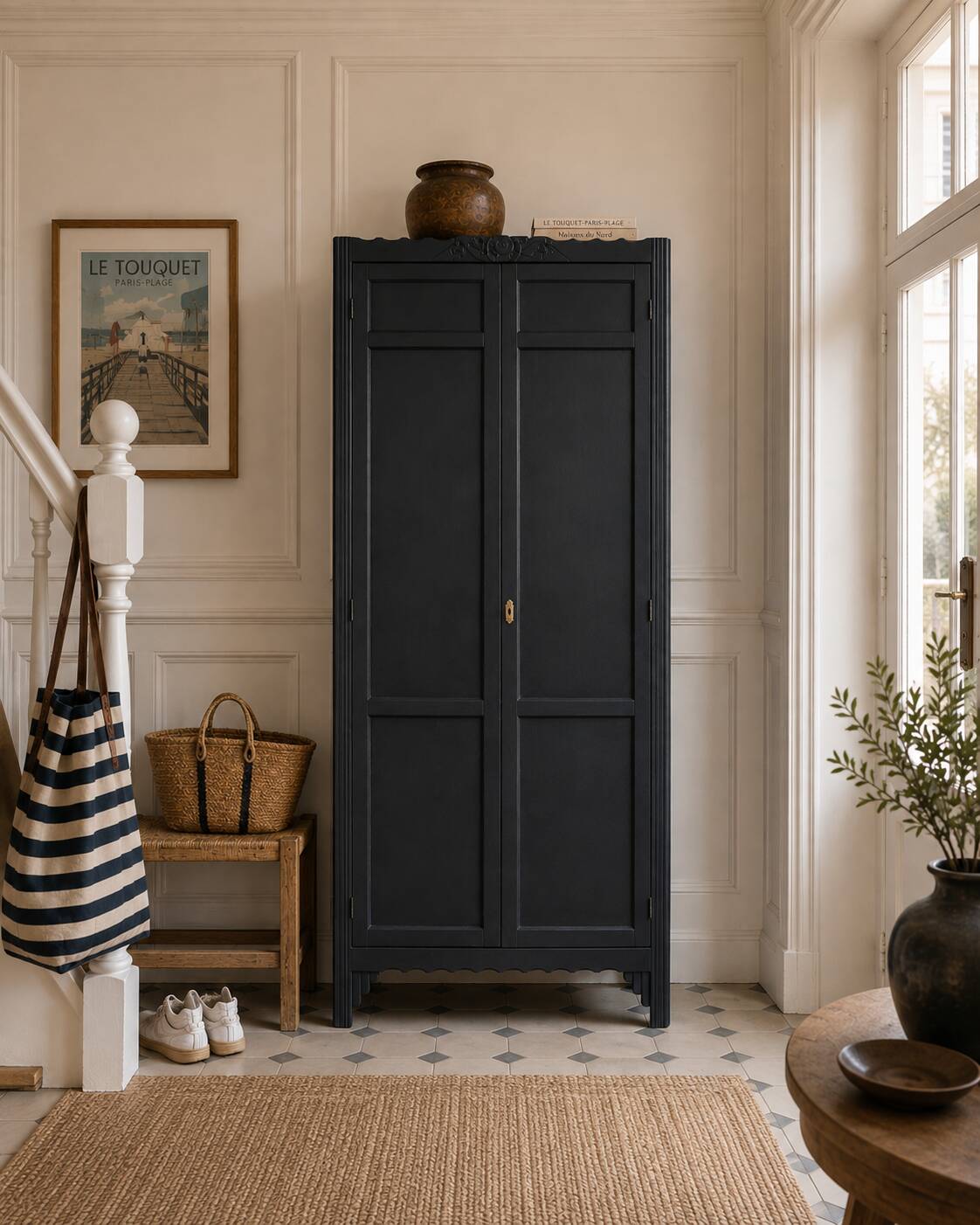 Armoire parisienne art déco penderie 1930