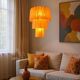 Murano Glass Tube Chandelier, Italy, 1970s