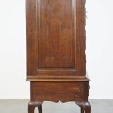 Early 18th century English oak chest on stand/ highboy