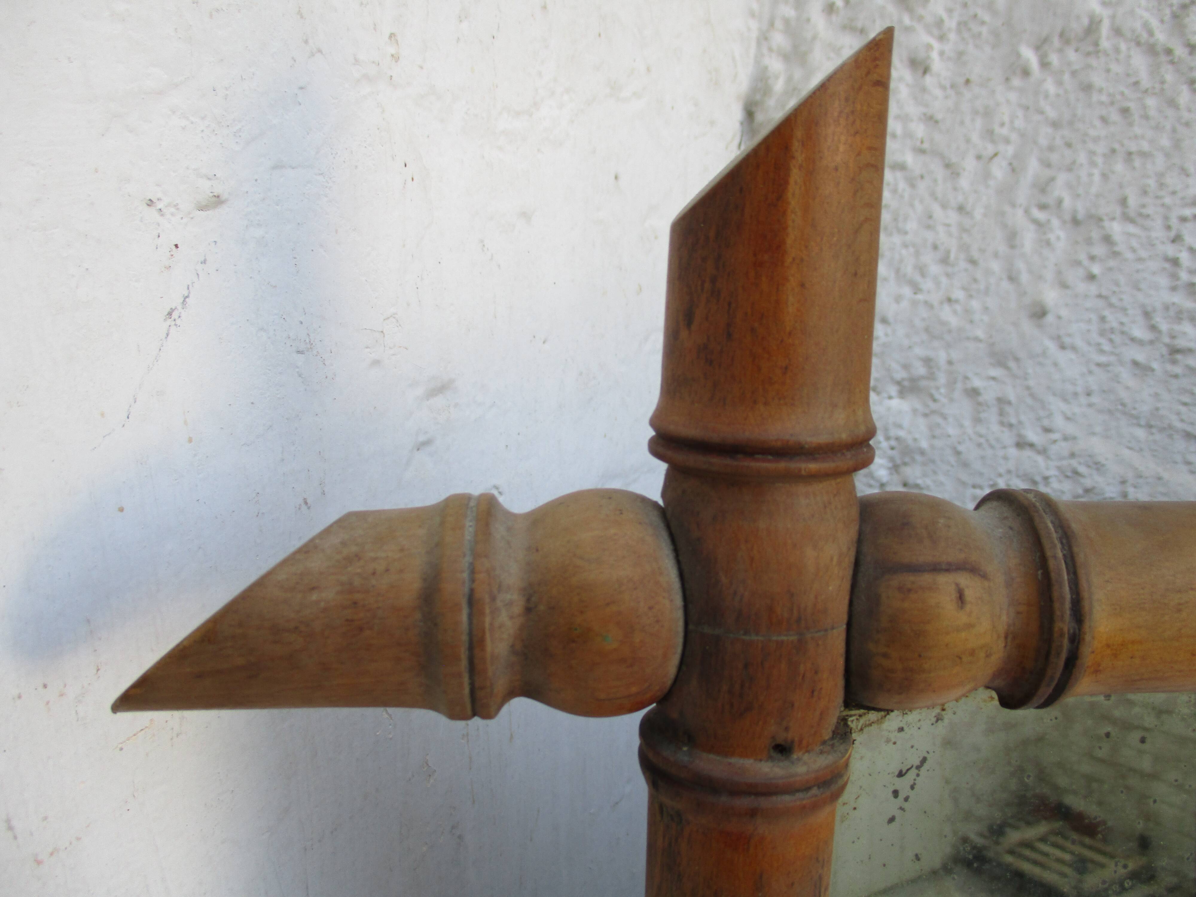 Wall mirror  bamboo style 91x70cm