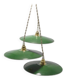 Suspensions in green enamelled sheet metal