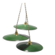 Suspensions in green enamelled sheet metal
