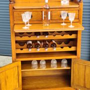 Buffet bar and wine cellar