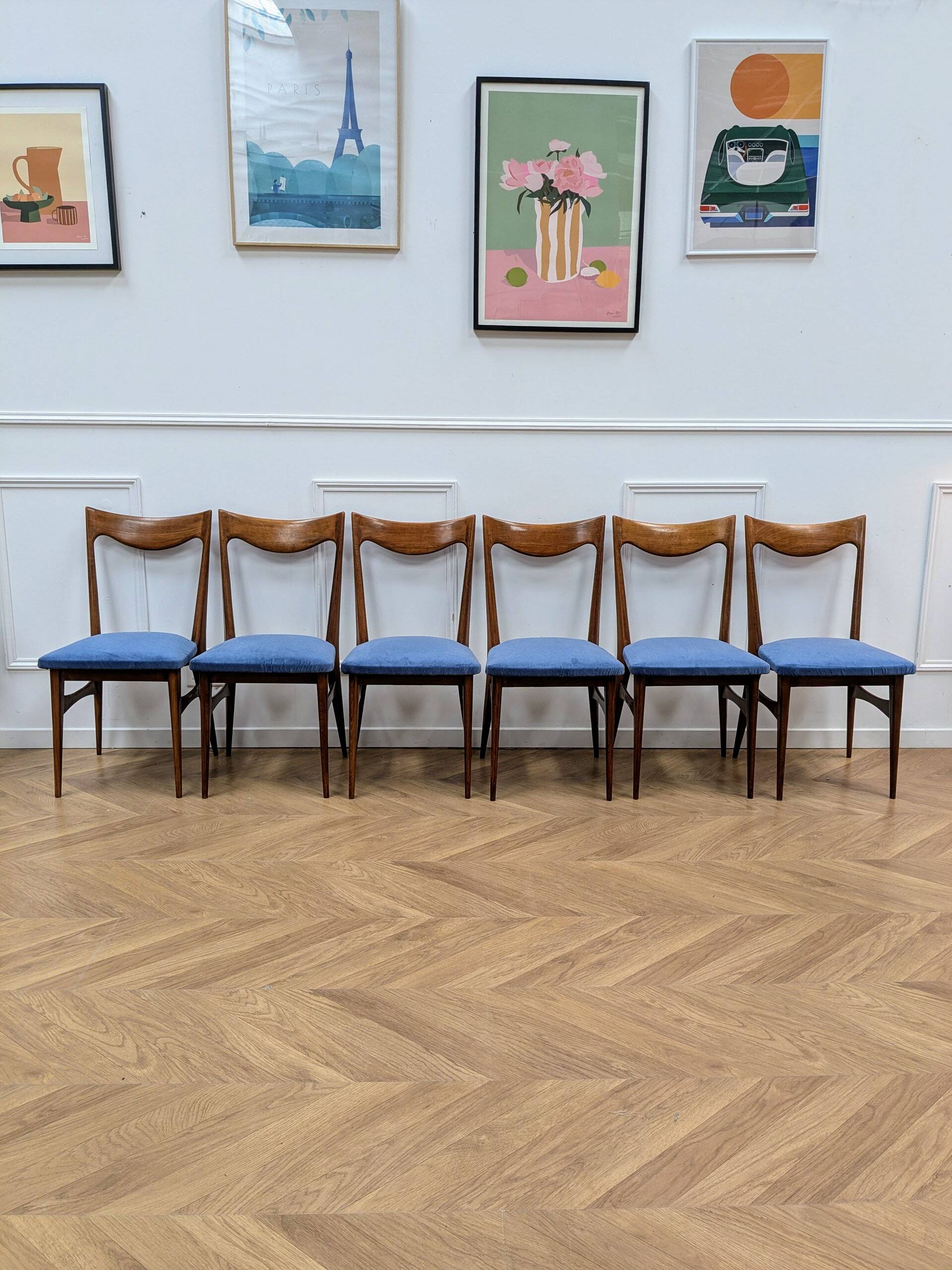 Set of 6 Scandinavian chairs