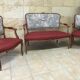 2-seater sofa and 2 armchairs in Louis XV style, revamped