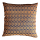 Navy blue and orange Kachin cushion cover (RIDA)