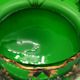 GLASS CUT 1900 ART NOUVEAU EMAILTHE POLYLOBE FLORAL DECORATION ENHANCED GOLD