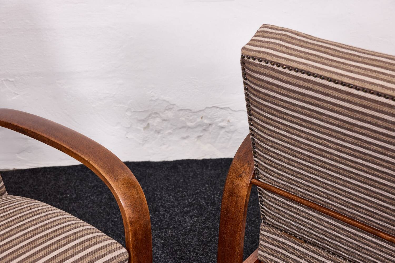 Fauteuils Art Déco hongrois, modèle 445, Szék és Faárugyár, Hongrie 1930