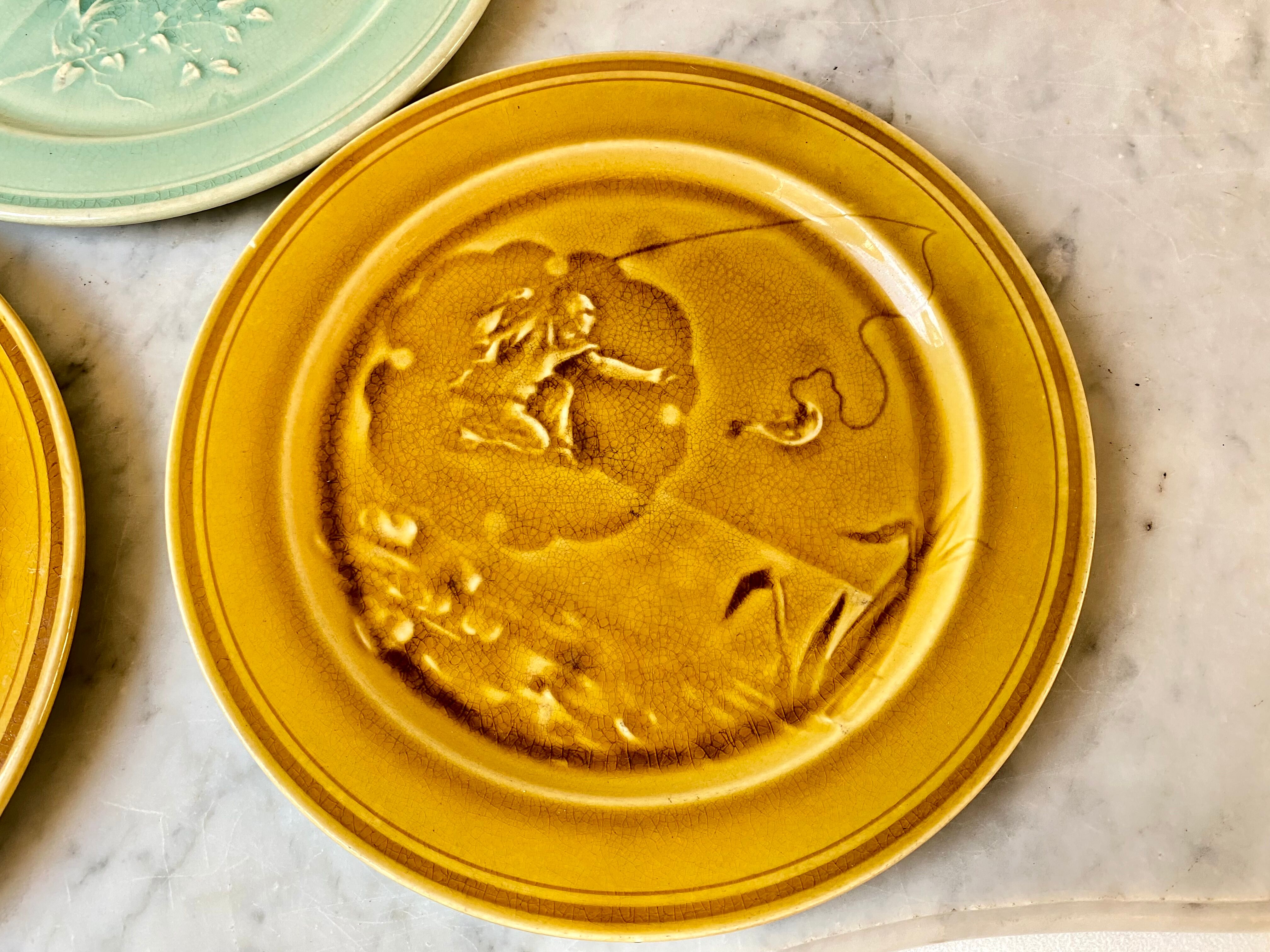 Dessert plates slurry HB Choisy the vintage king 60s lot of 5 plates