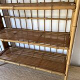Foldable bamboo shelf from the 60s and 70s