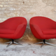 Paire de fauteuils coquilles